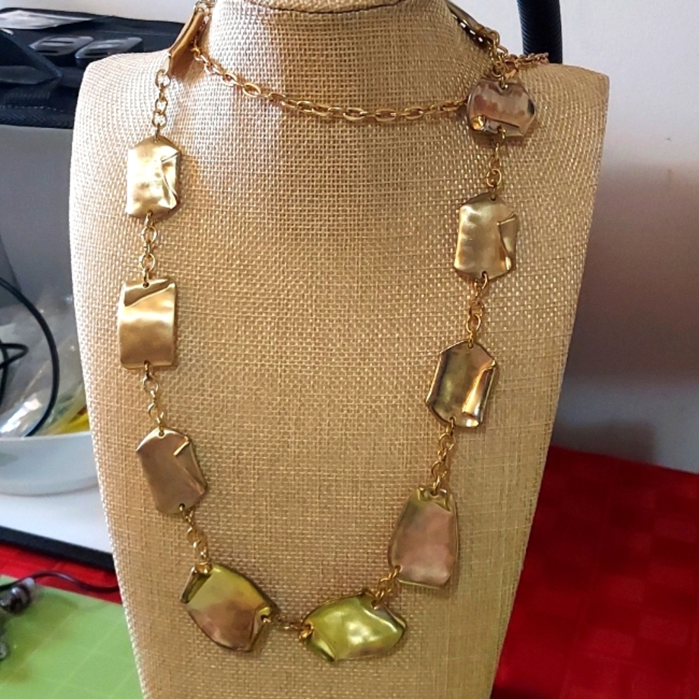 Chicos gold tone necklace